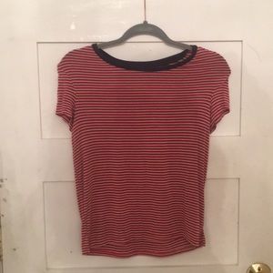 red american eagle striped shirt